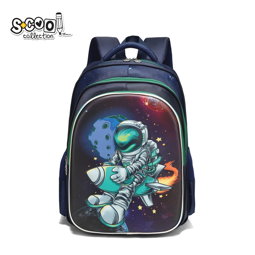 Ghiozdan ergonomic 3D, protectie spate, compartimentat, 41x31x24 cm - imagine 4